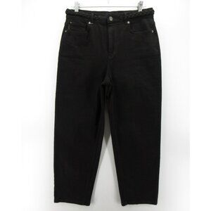 Ted Baker Jeans 32 Straight Denim Stretch Pants Braided Waist Belt